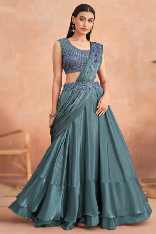 Lehenga style sarees collection clearance