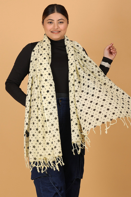 Cotton Essence Monochrome Shawl