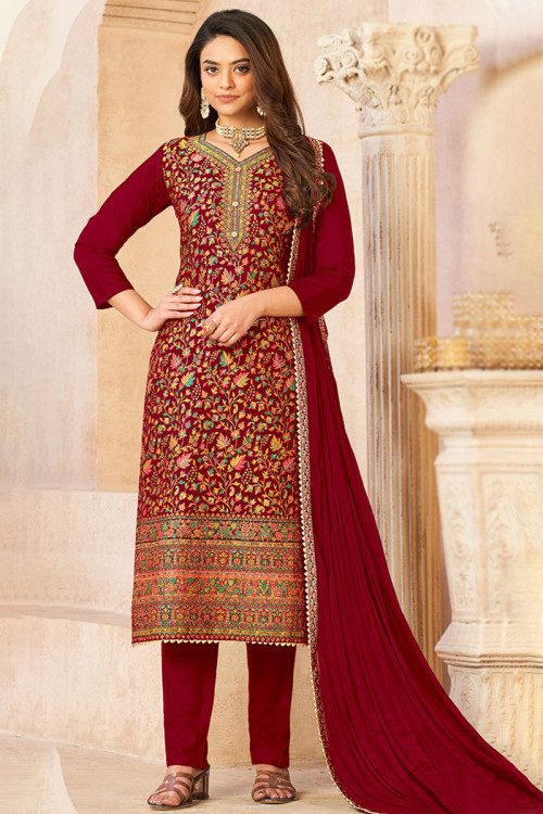 Georgette Ladies Trouser Suit at Rs 1245 in New Delhi | ID: 14586409391