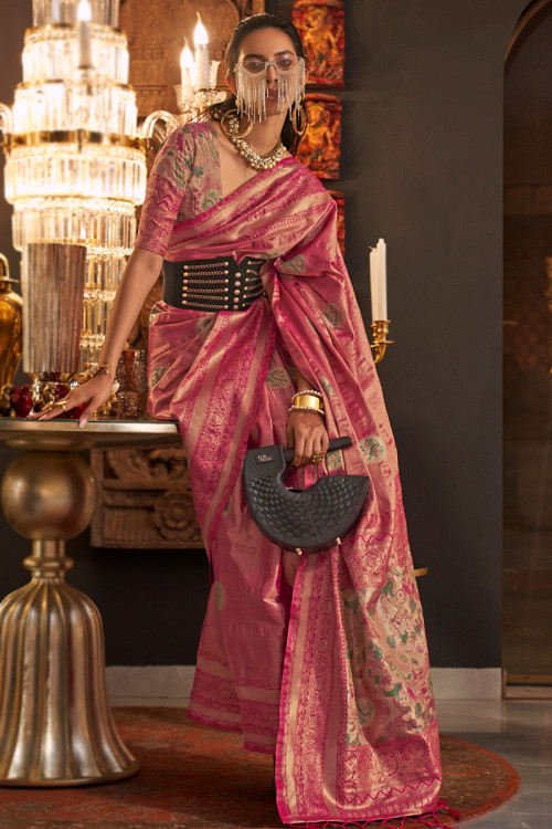 Shop Banarasi Dresses Silk Cloths Online Andaaz Fashion USA
