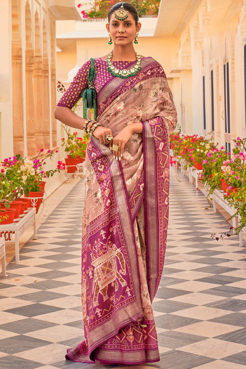 Floral wedding sarees top