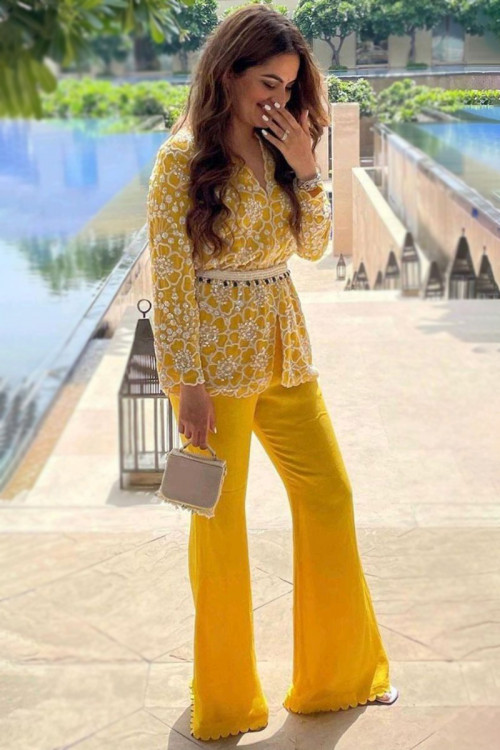Haldi ceremony dresses for guests hot sale