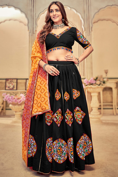 Buy 54 3XL Size Black Casual Wear Lehenga Choli Online for Women in USA