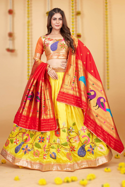 Paithani lehenga choli discount