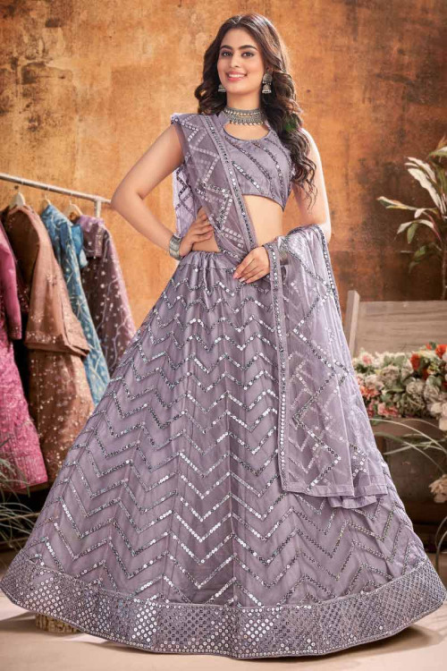 Buy Floral Lehengas with Collar Neck Cholis Online at Best Prices