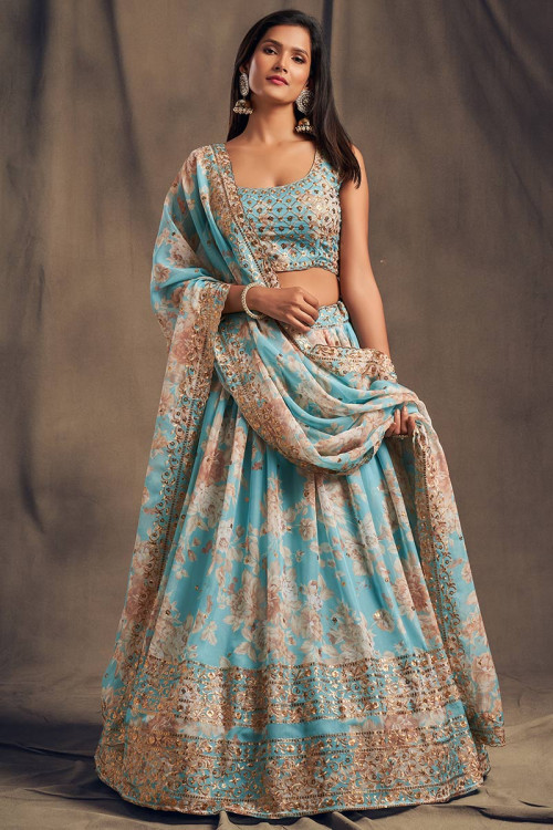 Printed lehenga choli deals with price