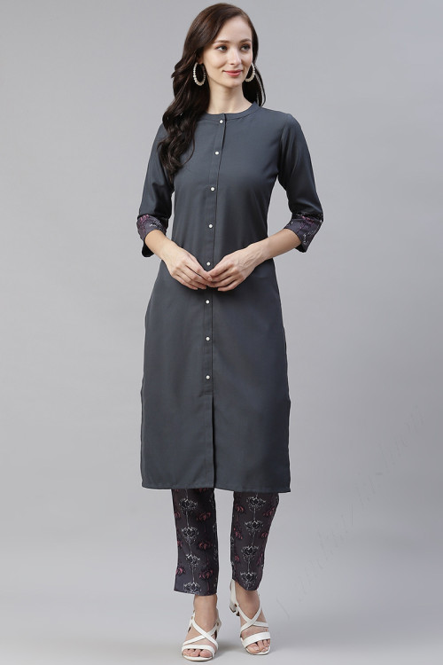 Straight cut online long kurtis online