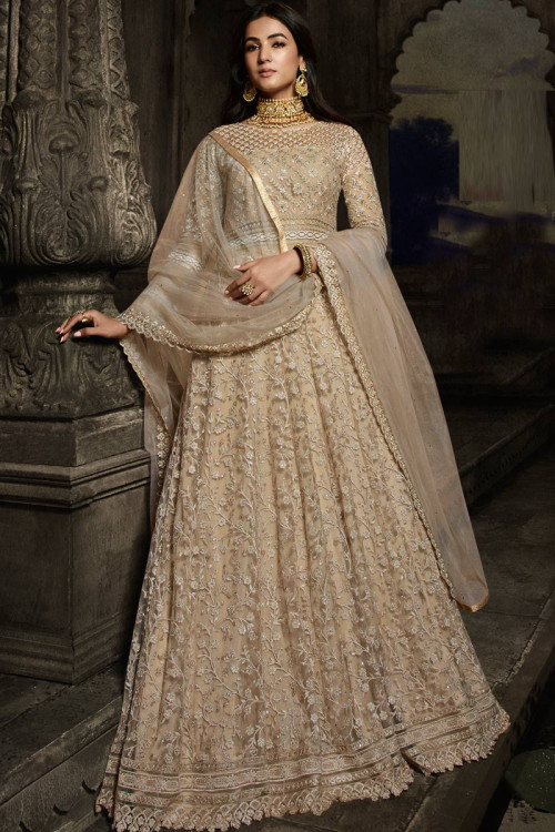 Gold Anarkali Dress Online Latest Designs of Gold Anarkali Dresses Shopping