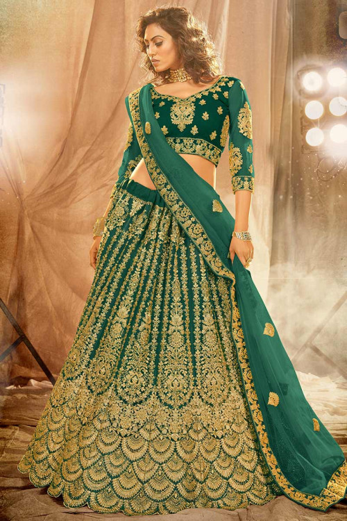 Buy Maroon Sequins Raw Silk Wedding Lehenga Choli With Dupatta Online from  EthnicPlus for ₹3299