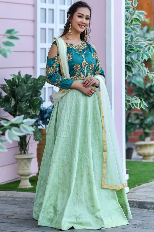 Cold sales shoulder salwar