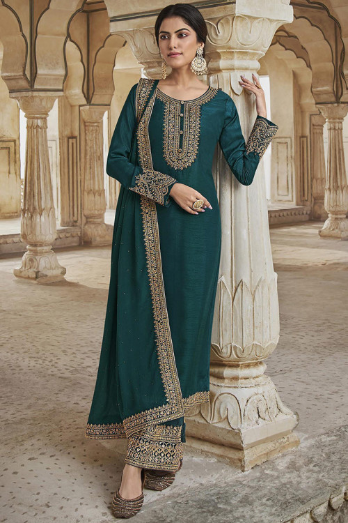 Straight Pant Churidar Suits: Buy Straight Pant Churidar Suits for Women  Online in USA