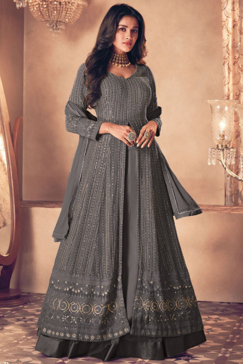 Grey party wear dresses hotsell