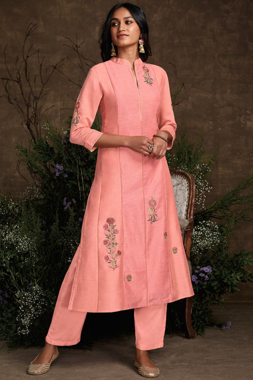 Salwar suit with collar top