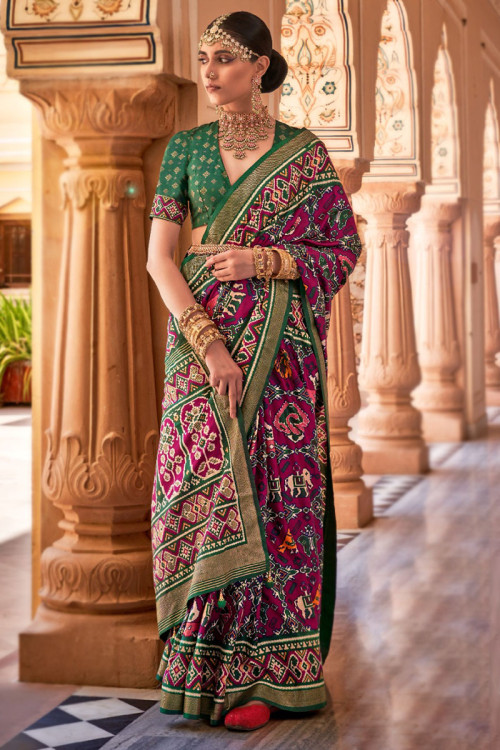 Buy Ready to Wear Patola Silk Indian Dresses Online for Women in USA
