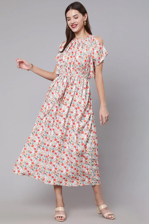 Cold shoulder dress kurti shop