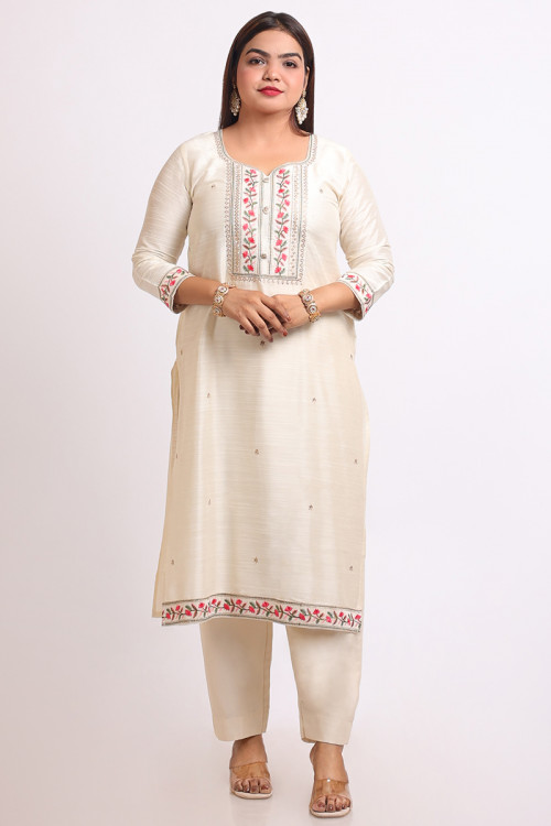Buy Trends 20 to 40 Discount on Sweetheart Neckline Plus Size Kurtis Online for Women in USA