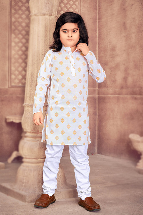 White churidar deals for kids