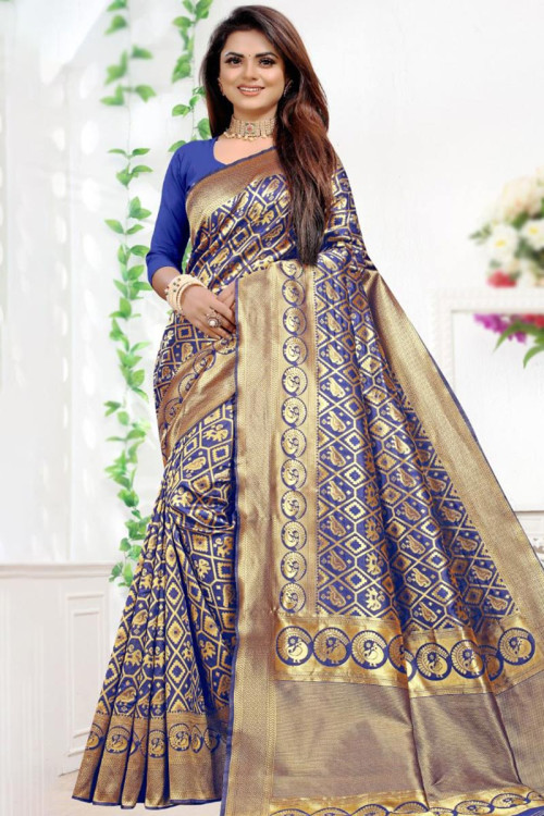 Buy online Blue Georgette Rajasthani Saree from ethnic wear for Women by  Manaysa for ₹3999 at 0% off | 2024 Limeroad.com
