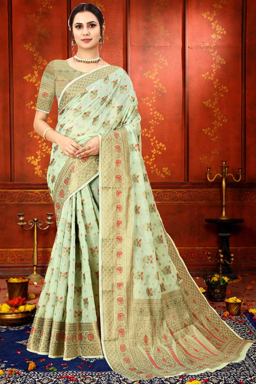 Buy Wedding Wear Cotton Sarees Online for Women in Malaysia