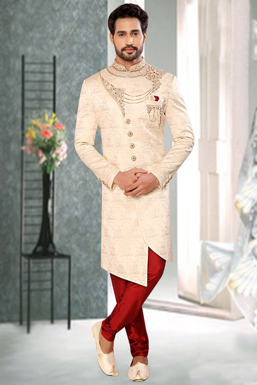 Semi indo online western sherwani