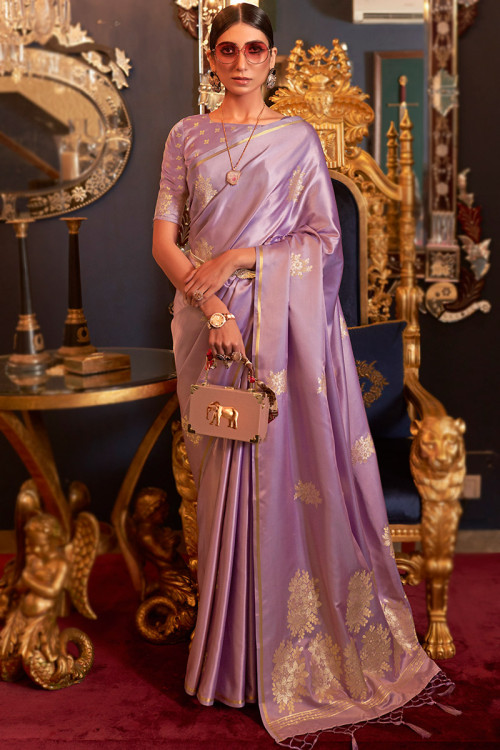 How to style and accessorize purple saree to look perfect!