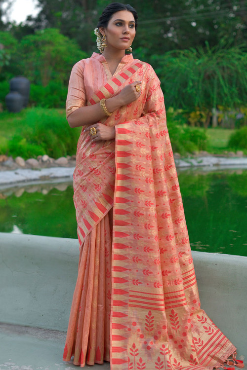 Cotton jamdani on sale saree price
