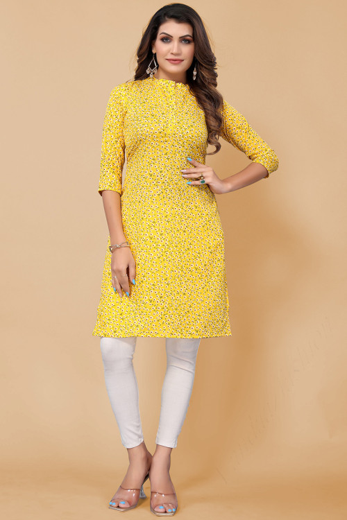 Crepe kurtis hot sale