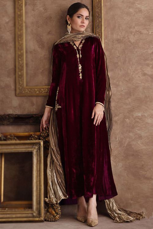 Miraculous Maroon Color Heavy Rayon Party Wear Long Flair Gown