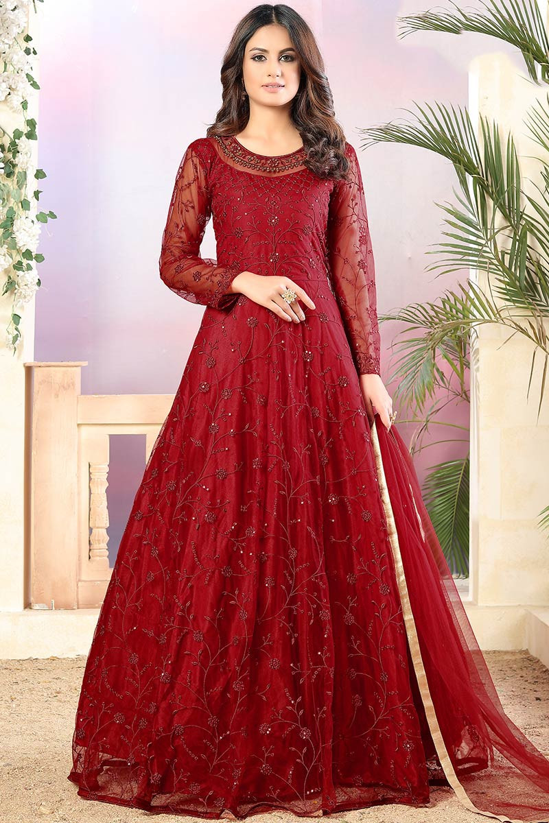Floor length anarkali online shop
