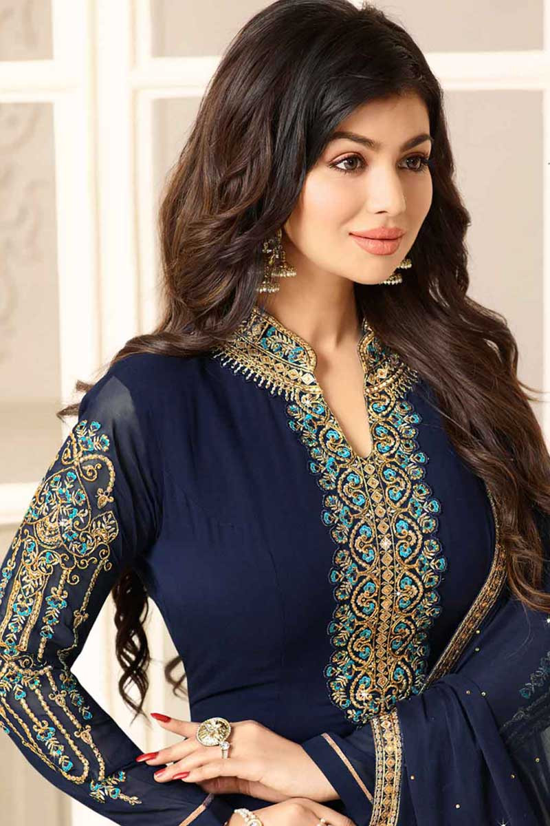 Denim churidar sales