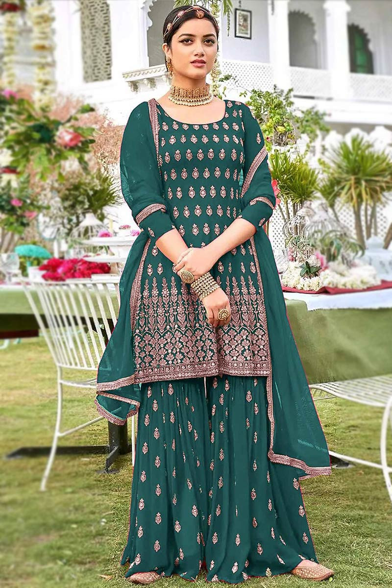 Sharara suit plus size hot sale