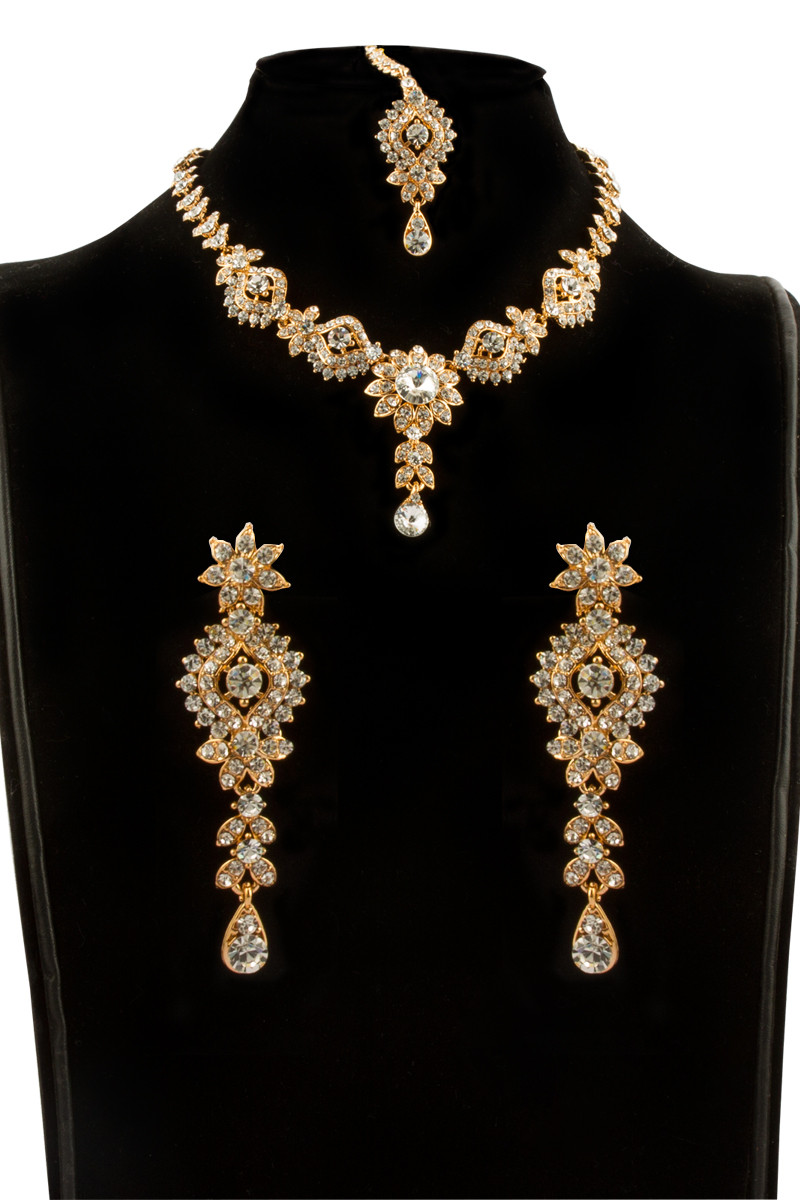 Beautiful gold necklace set shop
