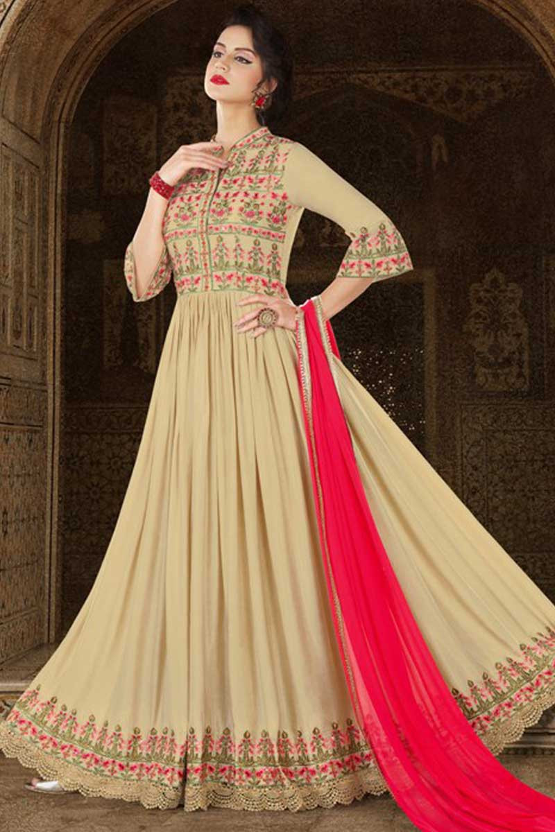 Half new arrivals anarkali suit