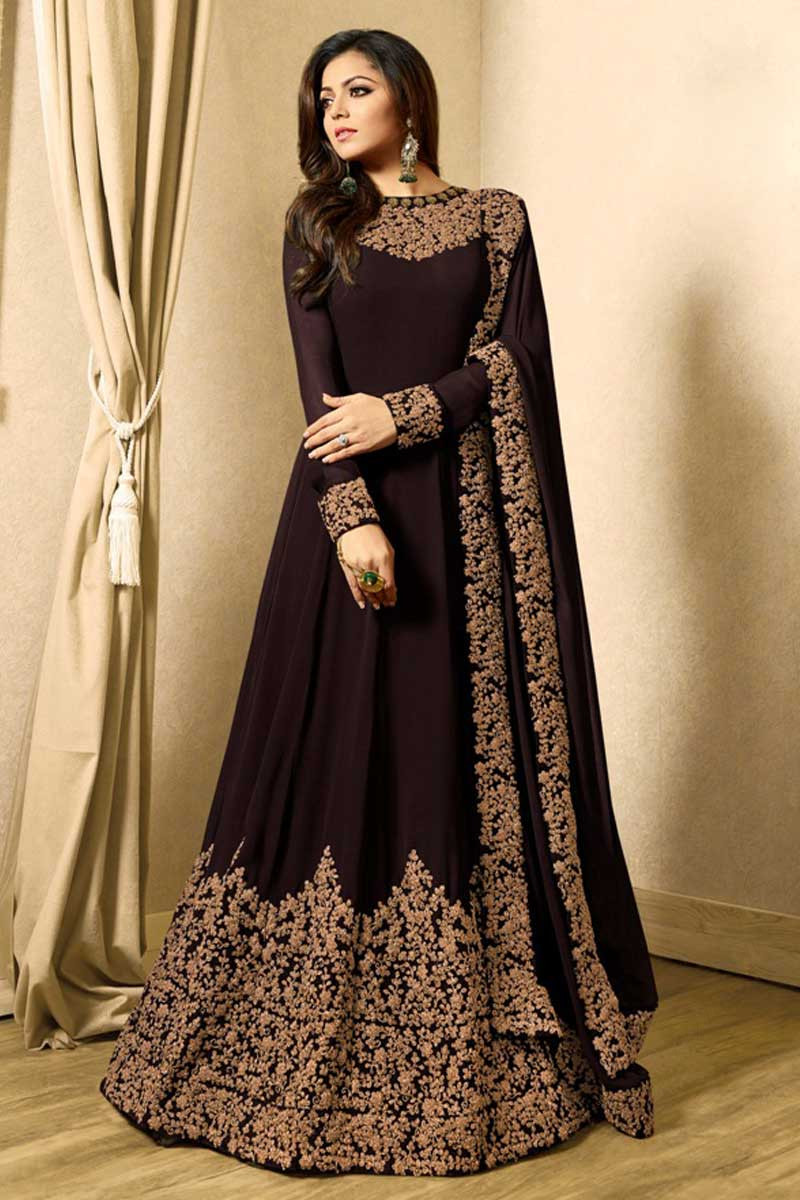 Aggregate more than 315 embroidered anarkali suits online latest