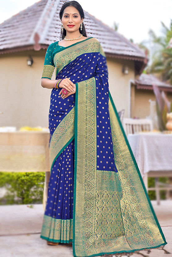 Felicitous Parrot Soft Silk Saree With Snazzy Blouse Piece – LajreeDesigner