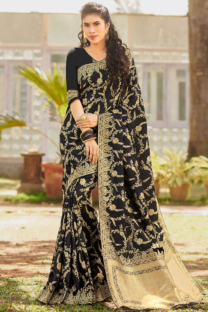 Black Colour Nari Fashion By Zeina Party Wear Saree Catalog 6991 - The  Ethnic World