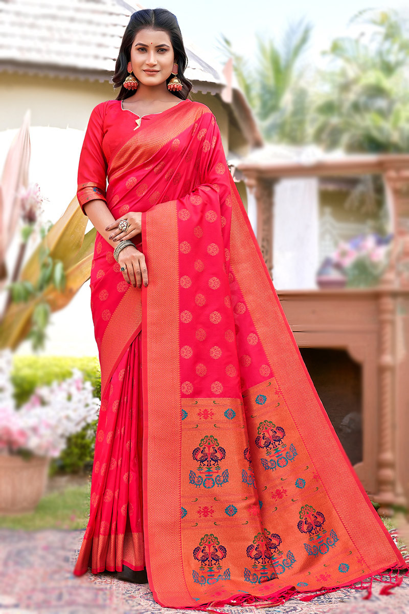 Designer Party Wear South Indian Silk Saree - Stylecaret.com