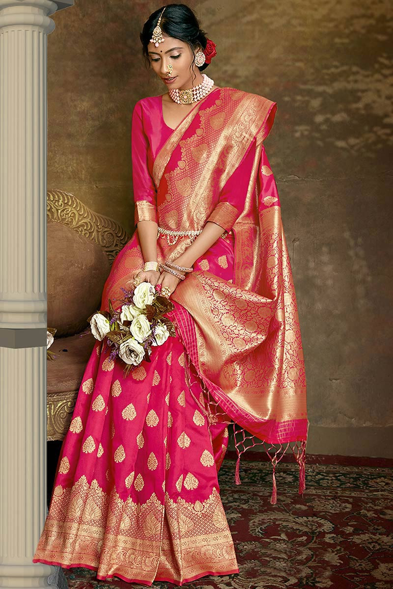 Buy Pink Saree Online For Women @ Best Price In India | YOYO Fashion-sgquangbinhtourist.com.vn