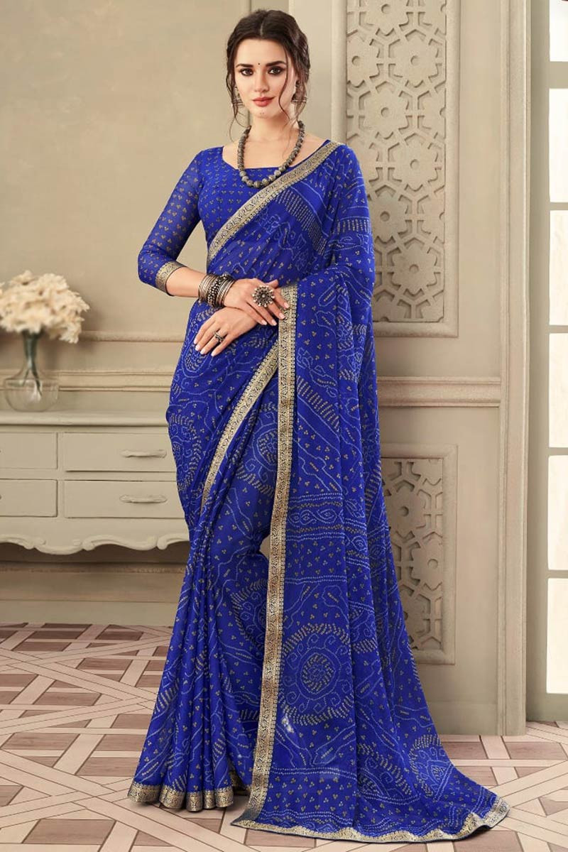 Blue Maheshwari Silk Cotton Saree | Handloom Beauty for Women Online