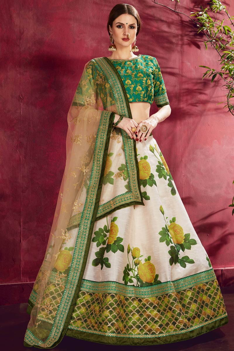 Silk lehenga shop choli with price