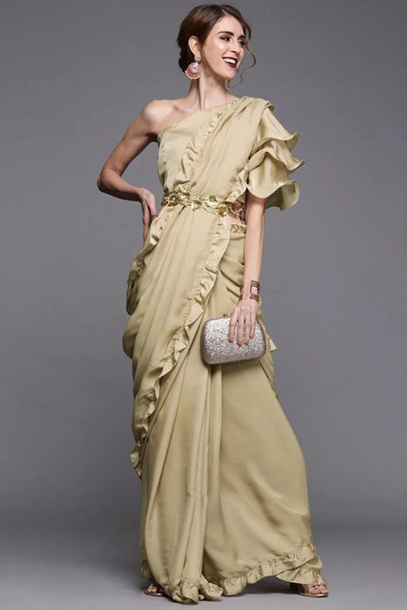 Fancy top saree gown