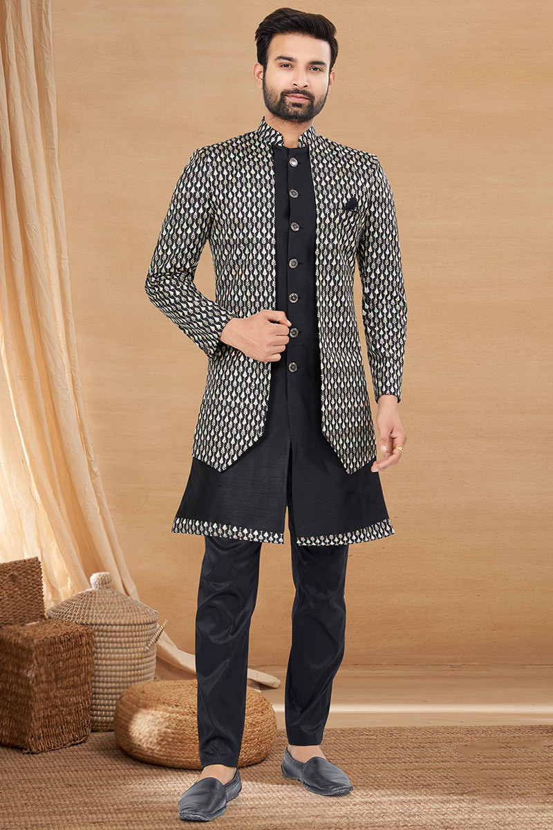Silk embroidered sale jacket