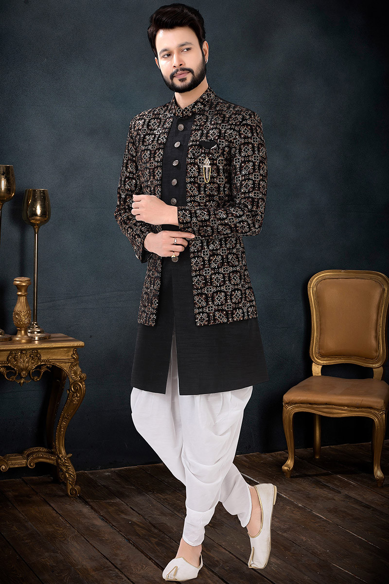 Men's Traditional Party Wear Sherwani Suit | Sherwani, Mens party wear, How  to wear