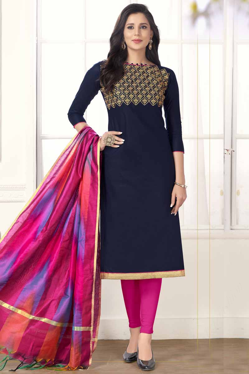Cotton readymade churidar online shopping on sale