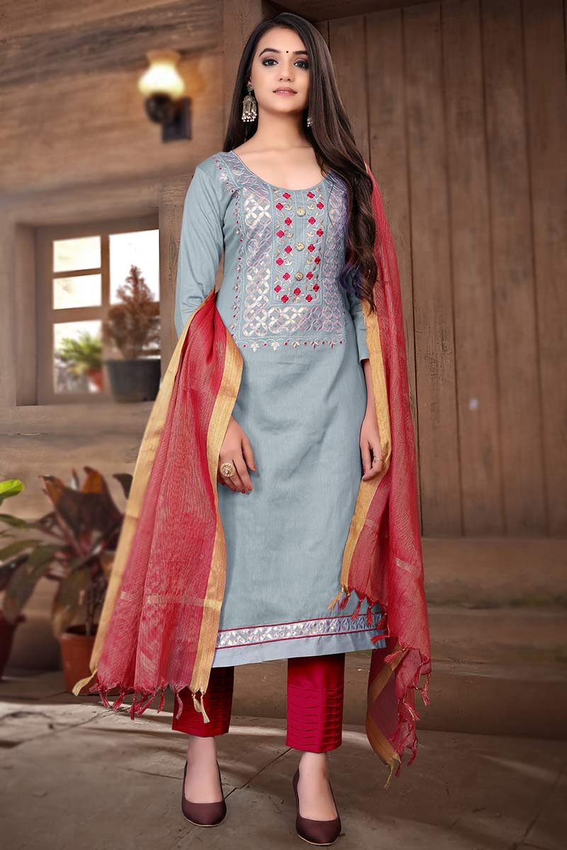Asian cotton suits best sale