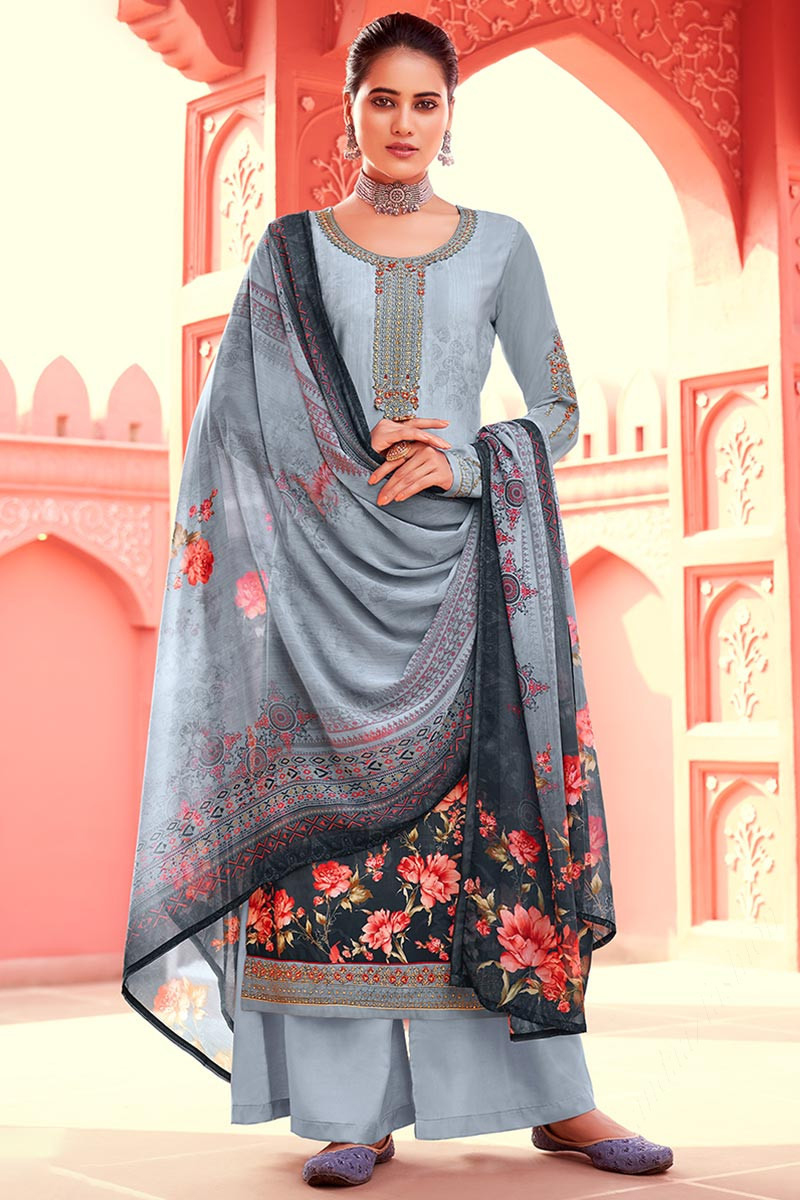 Printed online palazzo suits