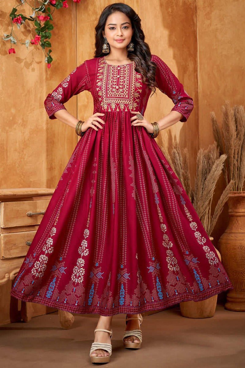 Indian Pakistani Long Frock Anarkali Kurti Gown White Color Wedding Frock  Style Kurti Salwar Suit Reception Wedding Anarkali - Etsy