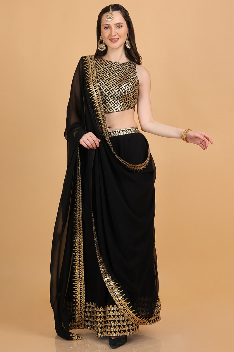 Palazzo top lehenga choli