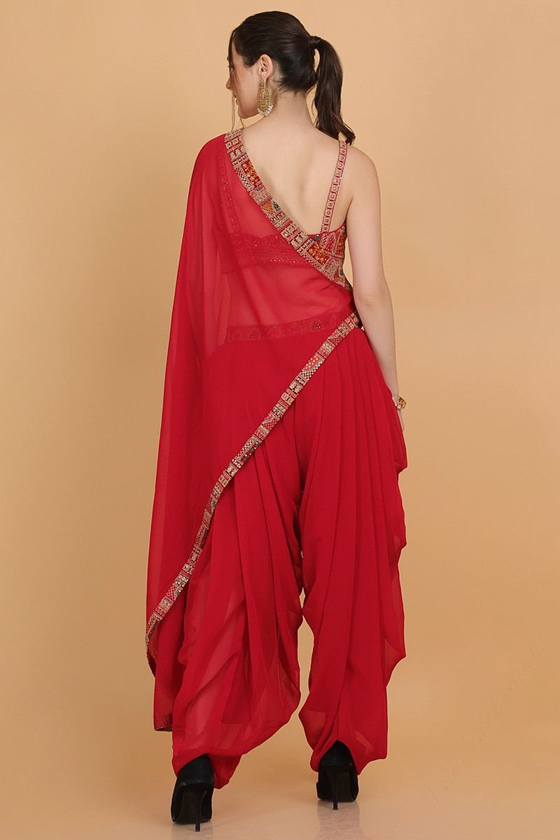 Red clearance dhoti pants