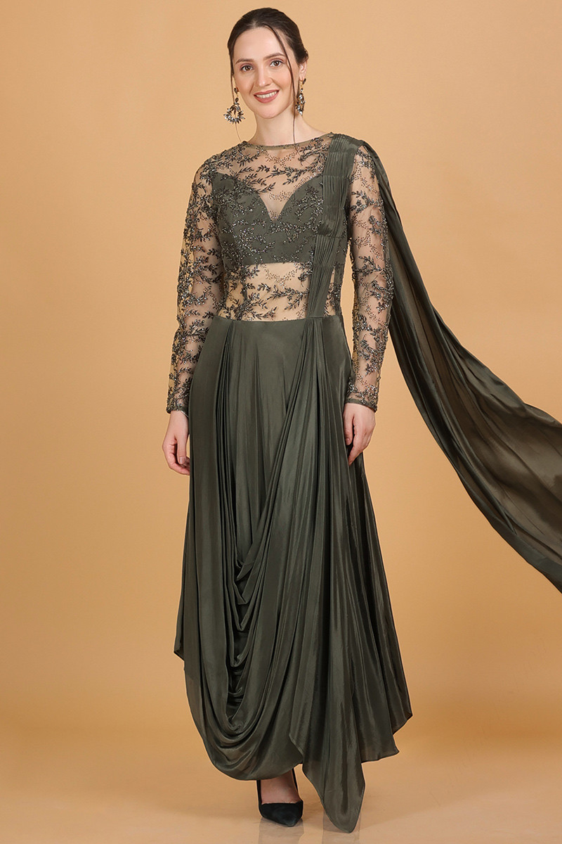 Soft silk clearance gown